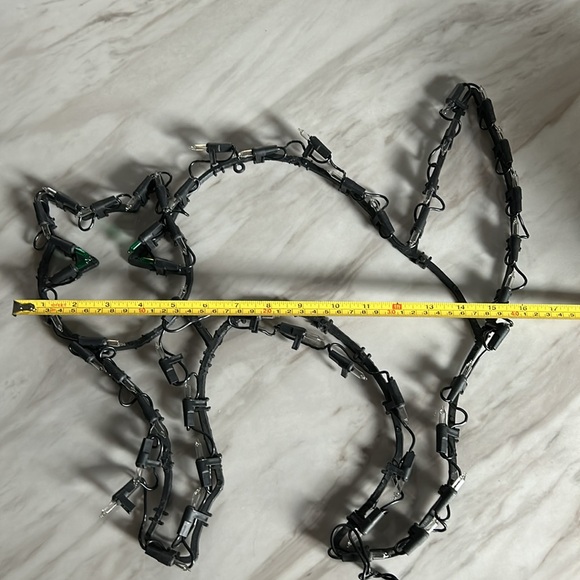 Vtg Halloween Decor Cat w/Green Eyes works Window spooky - Picture 4 of 6